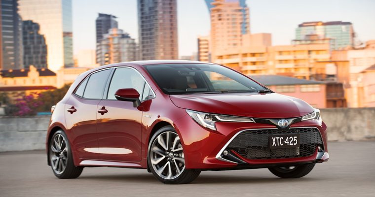 A compact hatchback model of the Toyota Corolla, showcasing its sleek design and modern features.