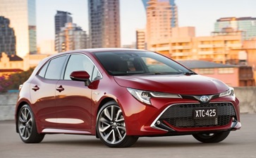 A compact hatchback model of the Toyota Corolla, showcasing its sleek design and modern features. globalblog'