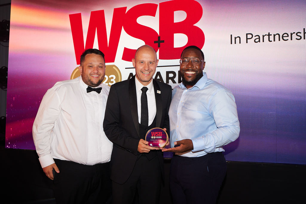 Picture of SG Fleet staff members being presented with the WSB Award for Car Scheme provider of the Year