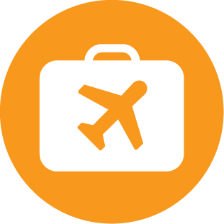 Remote area travel web icon
