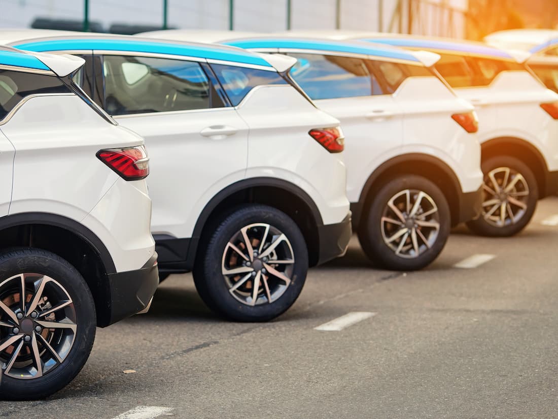 Fleet vehicles ready for business operations