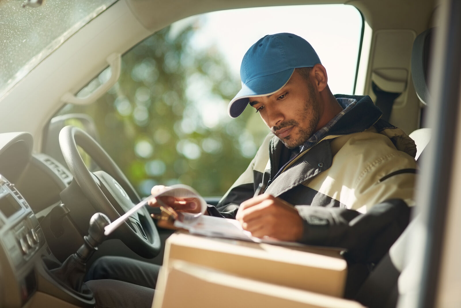 Driver in commercial vehicle