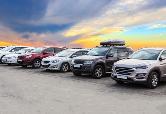 cars-for-sale-stock-lot-row